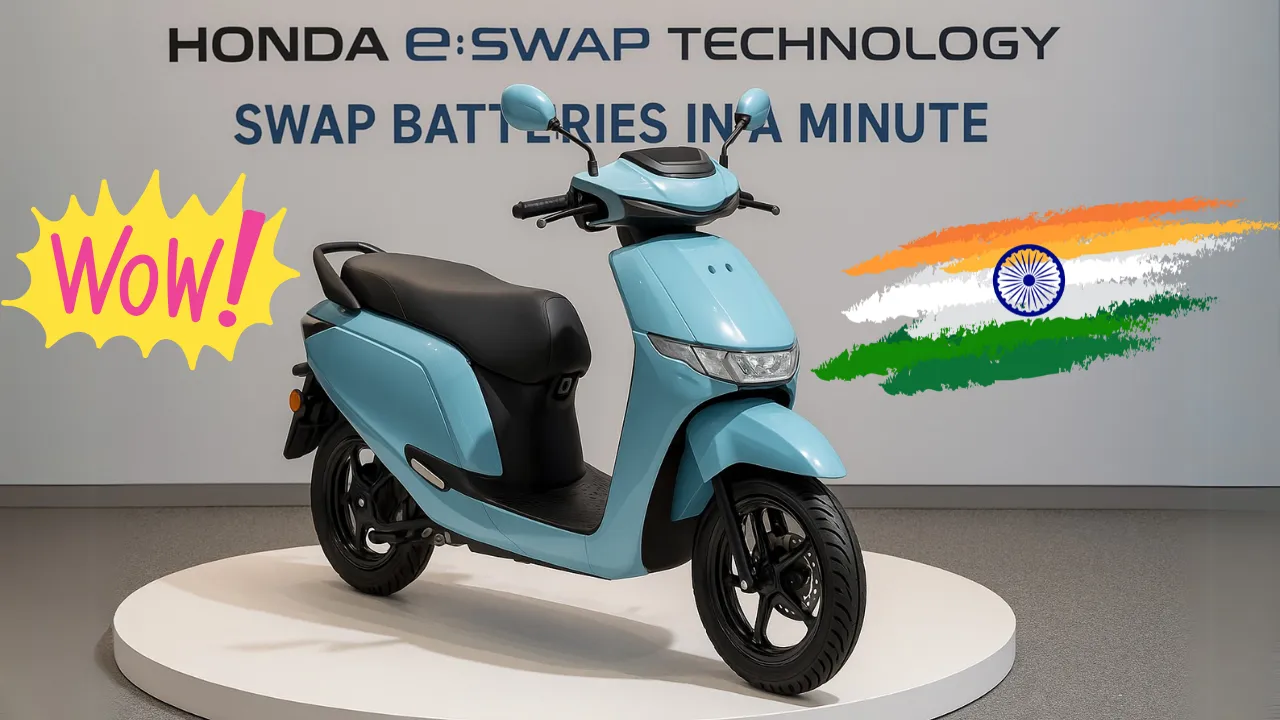 Activa Goes Electric! Honda Launches EV: No Charging, Just Swap & Go!