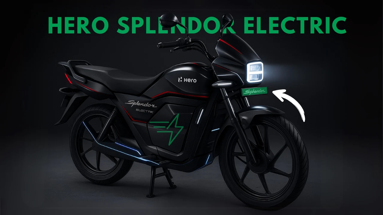 Hero Splendor Goes Electric! Coming Soon in india - Range Up to 210km!