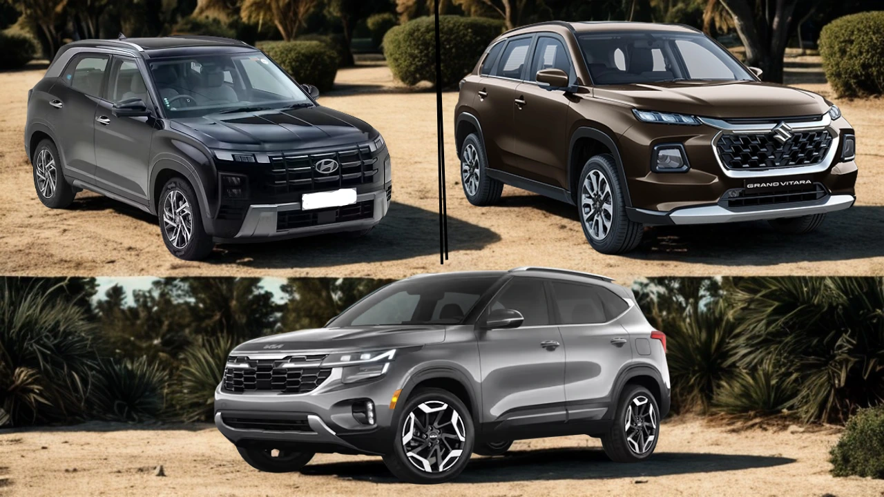 Hyundai Creta vs Kia Seltos vs Grand Vitara – 2025 Pick?