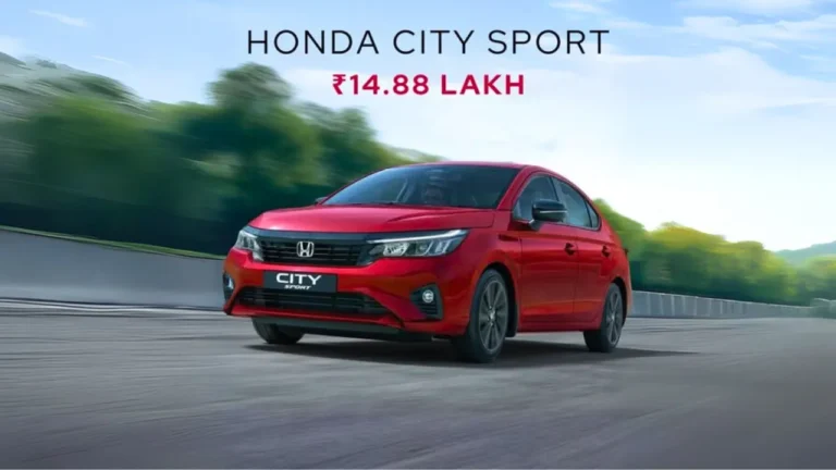 New Honda City Sport Launched at ₹14.89 Lakh with Blacked-Out Styling!