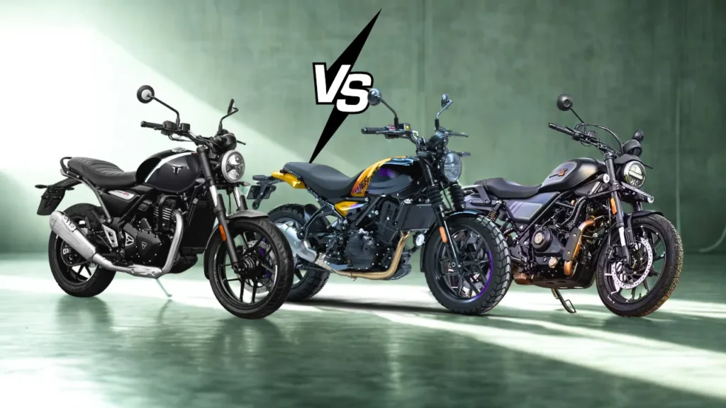 Triumph Speed T4 vs Royal Enfield Guerrilla 450 vs Harley-Davidson X440: Real-World Review