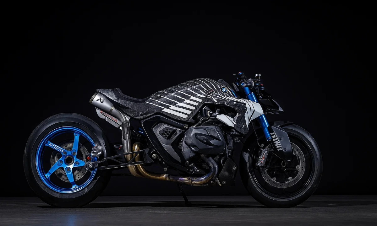 BMW R 1300 R Titan Concept motorcycle, a custom sprint racer with nitrous.