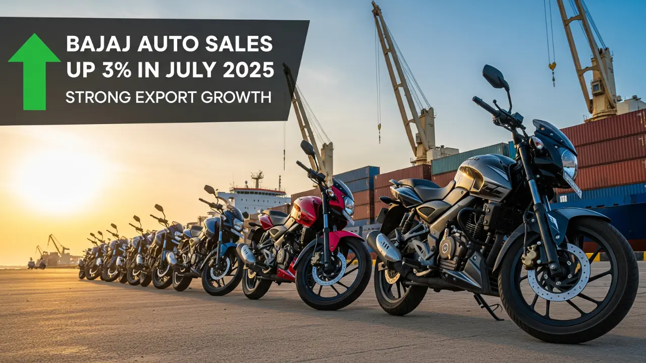 Bajaj Auto Sales Up 3% in July 2025, Thanks to Strong Export Growth