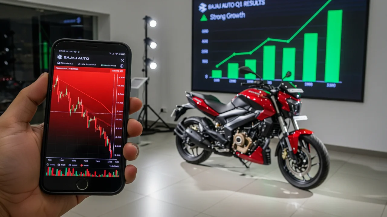 Bajaj Auto's Q1 FY26 results impressed, but market worries over margins caused a surprising stock dip.