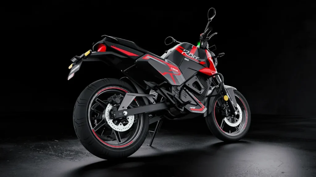 Oben Rorr EZ Sigma electric motorcycle in red color at launch in India