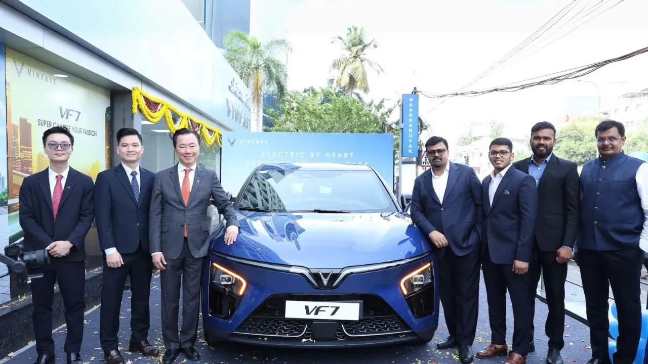 VinFast opens India’s largest EV showroom in Chennai with VF 6 and VF 7 SUVs on display