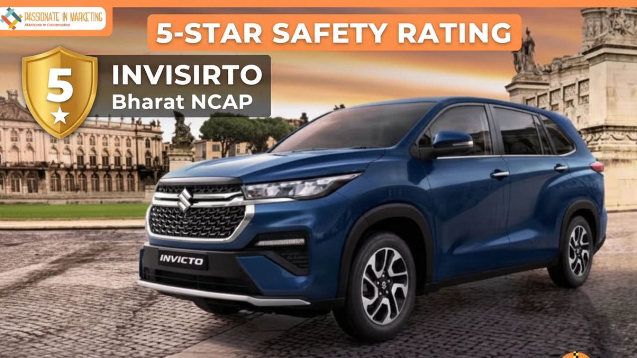 Maruti Suzuki INVICTO 5-Star Safety Rating: Full Details on Strong Hybrid UV's Bharat NCAP Score